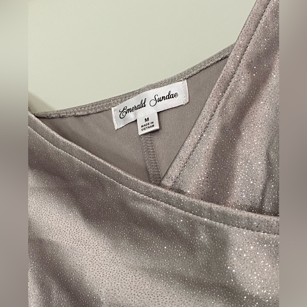 Emerald Sundae Juniors Asymmetrical Faux-Wra Silver M - Picture 6 of 7